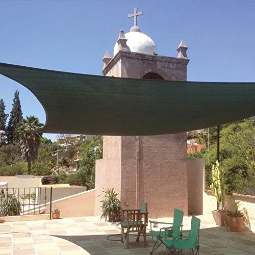 FRASCHETTI Vela OMBREGGIANTE Rettangolare 4x6 Verde - Giardino Telo Copertura Tenda