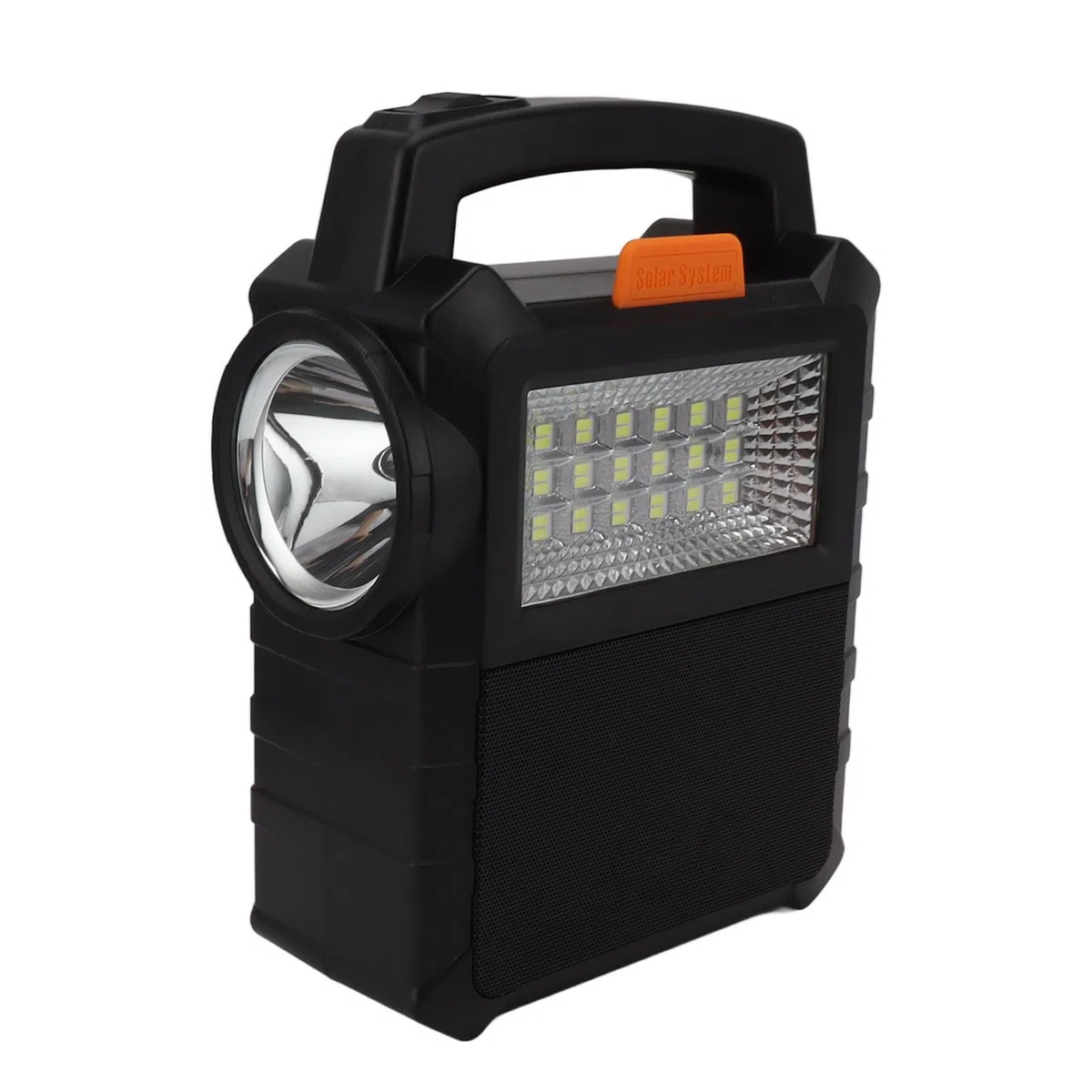 Denash Generatore solare portatile, leggero e compatto, luci a LED integrate, ad energia solare per campeggio all'aperto, emergenza domestica