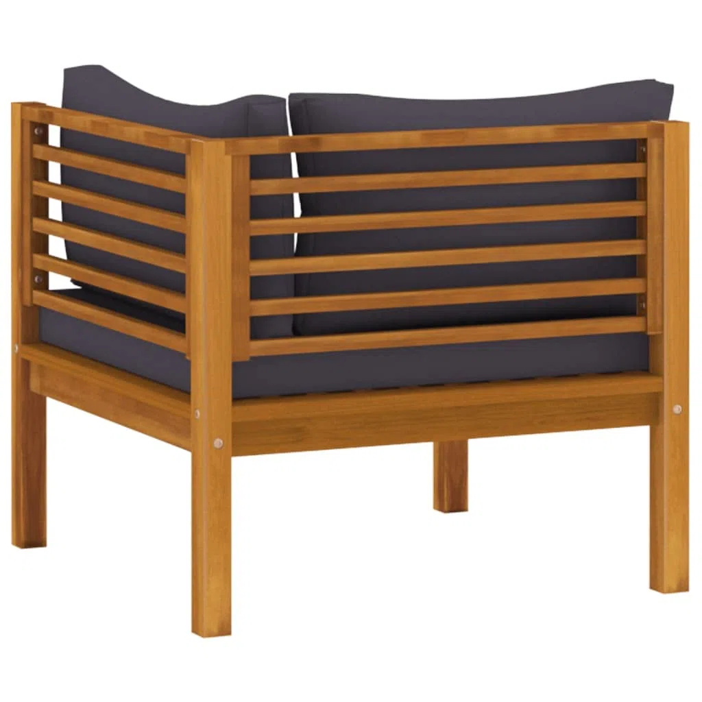 vidaXL Set Divani da Giardino 6 pz con Cuscini in Massello di Acacia