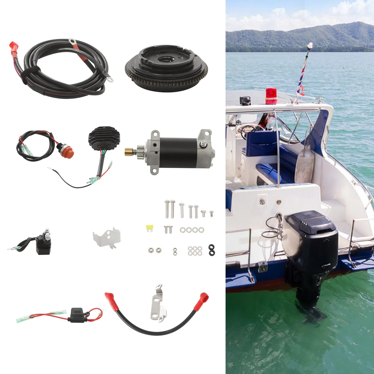 Switch per volano motore, kit di avviamento elettrico, per GX340 11PS GX390 13PS
