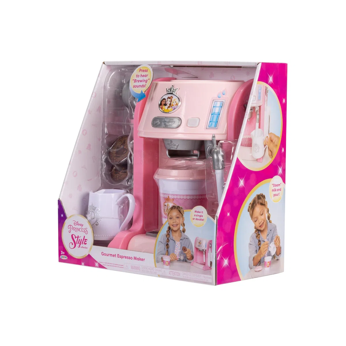 Disney Style Collection - Macchina Espresso Delle Disney Princess, Si Illumina ed Emette Suoni Come Una Vera Macchina del Caffè