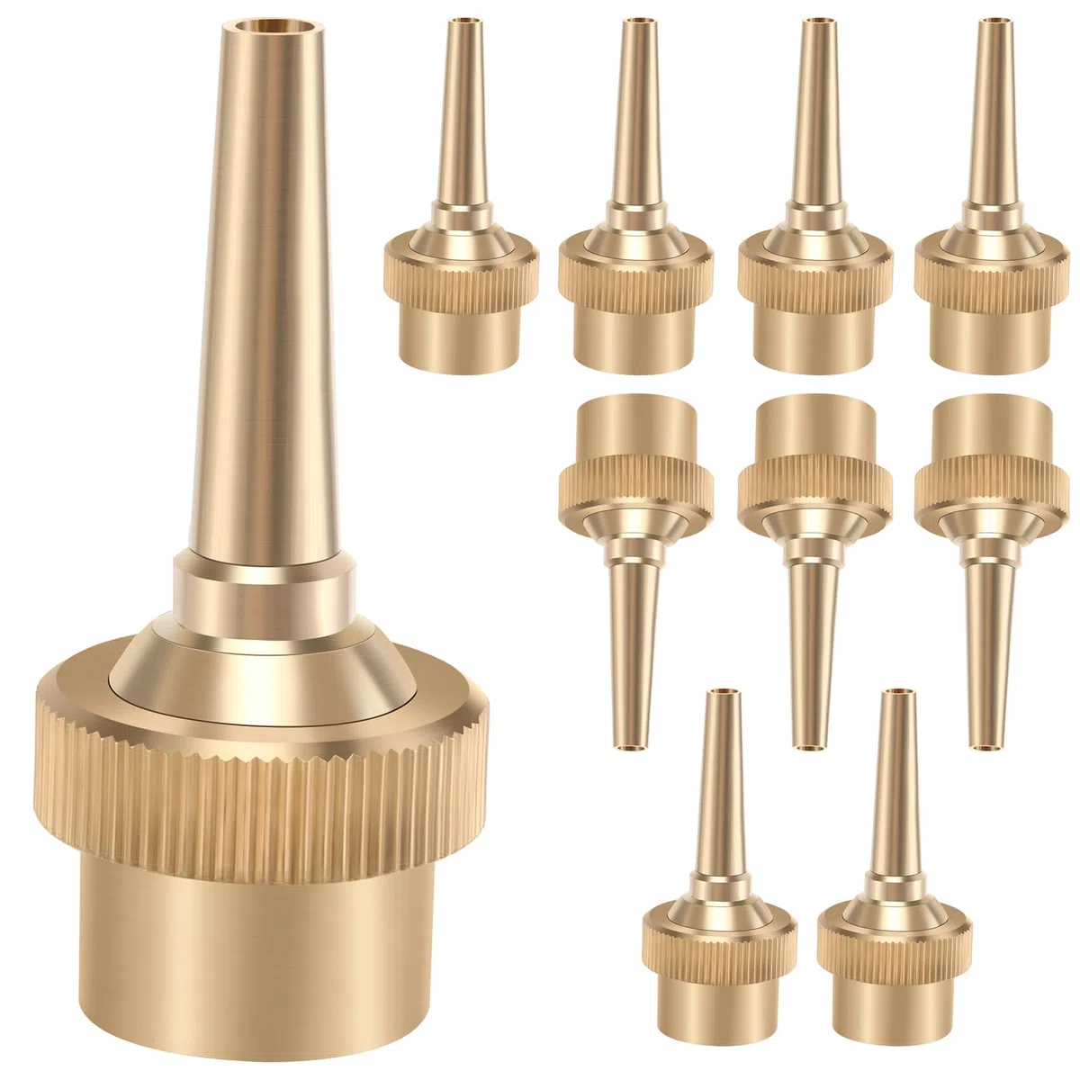 10 Pezzi 1/2 Pollici DN15 Getto Dritto Regolabile Ugelli di Spruzzo d'Acqua Ugelli per Piscina Decorazione del Paesaggio del Giardino Attrezzature