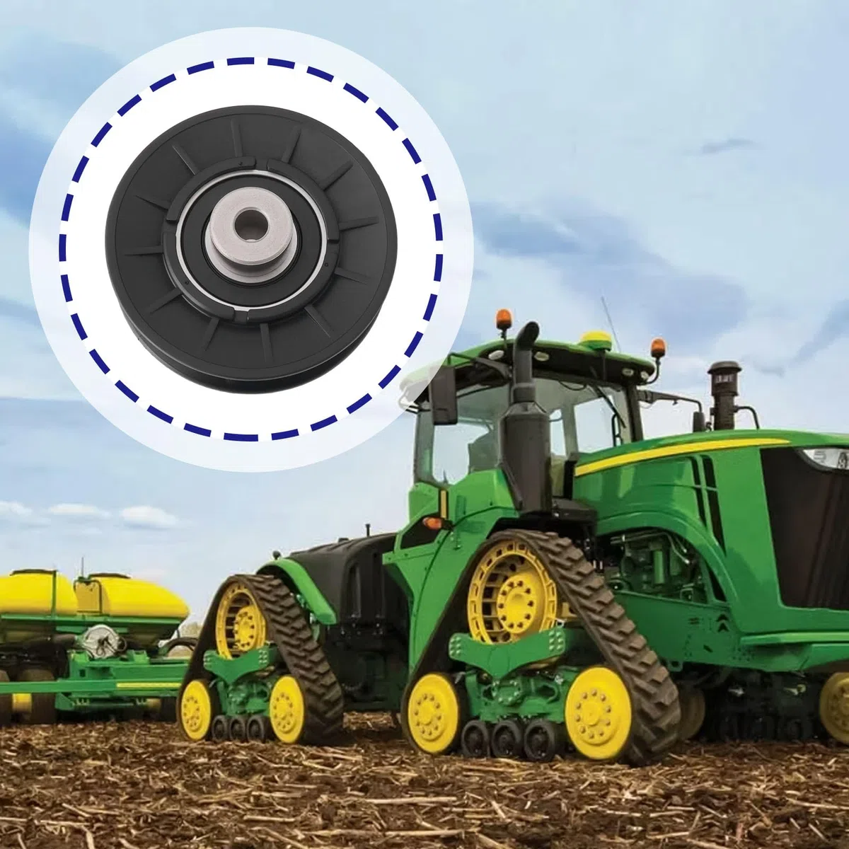 ECSiNG Puleggia Folle Per Cinghia Trapezoidale Per Trattorini Rasaerba AM121967 AM107334 Compatibile Con John Deere LT LT160 133 150 155 160 180 STX38 Trattori
