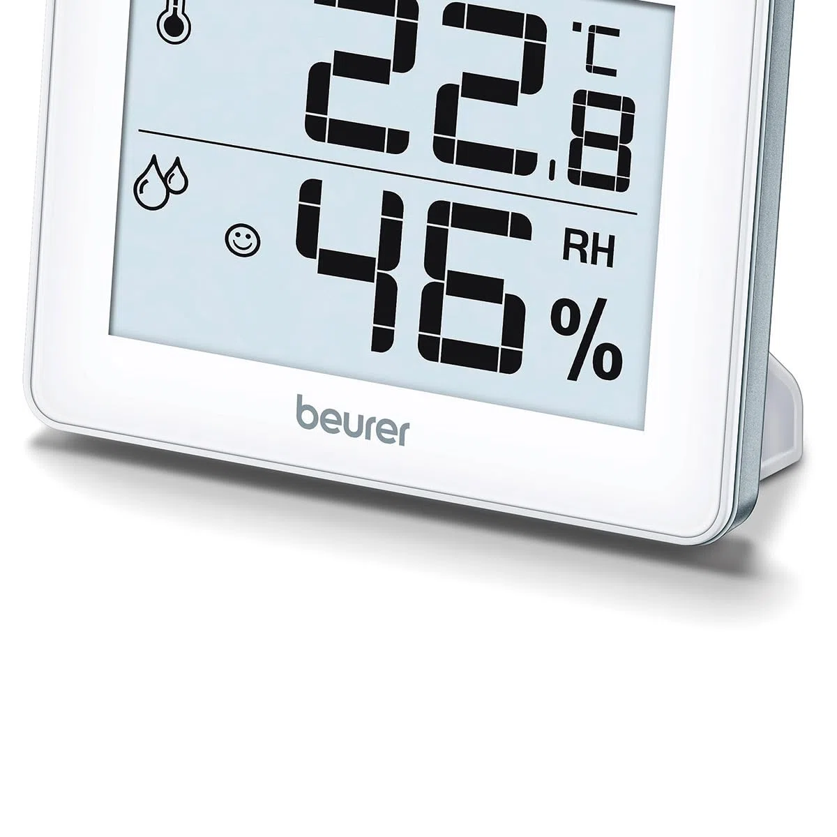 Beurer HM 16 Termoigrometro Per il Controllo della temperatura e dell'Umidità dell'aria Classifica i valori con un'indicazione Intuitiva, Display ben leggibile da 7,5 x 5,4 cm