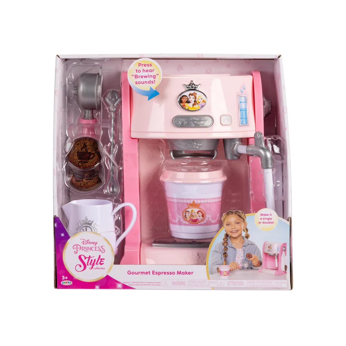 Disney Style Collection - Macchina Espresso Delle Disney Princess, Si Illumina ed Emette Suoni Come Una Vera Macchina del Caffè