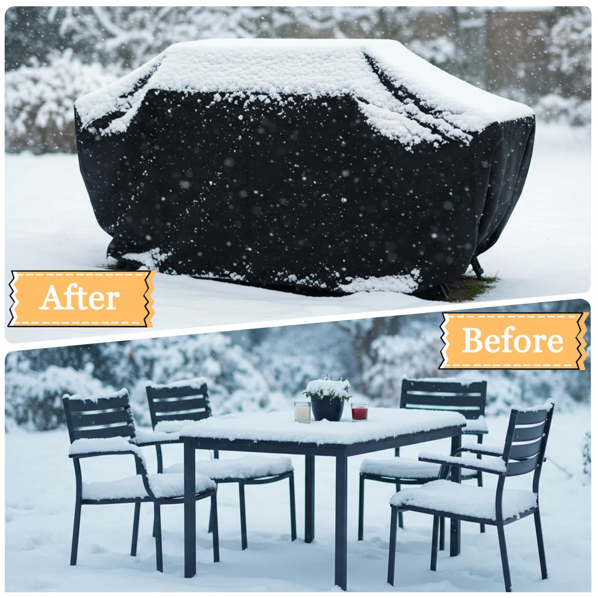 Copritavolo da Esterno 140x90cm Impermeabile Telo Copri Tavoli da Terrazza per Tavolo e Sedie da Giardino, Antivento Antipolvere Protezione UV Resistente - 140x90x75cm/Lx l x A