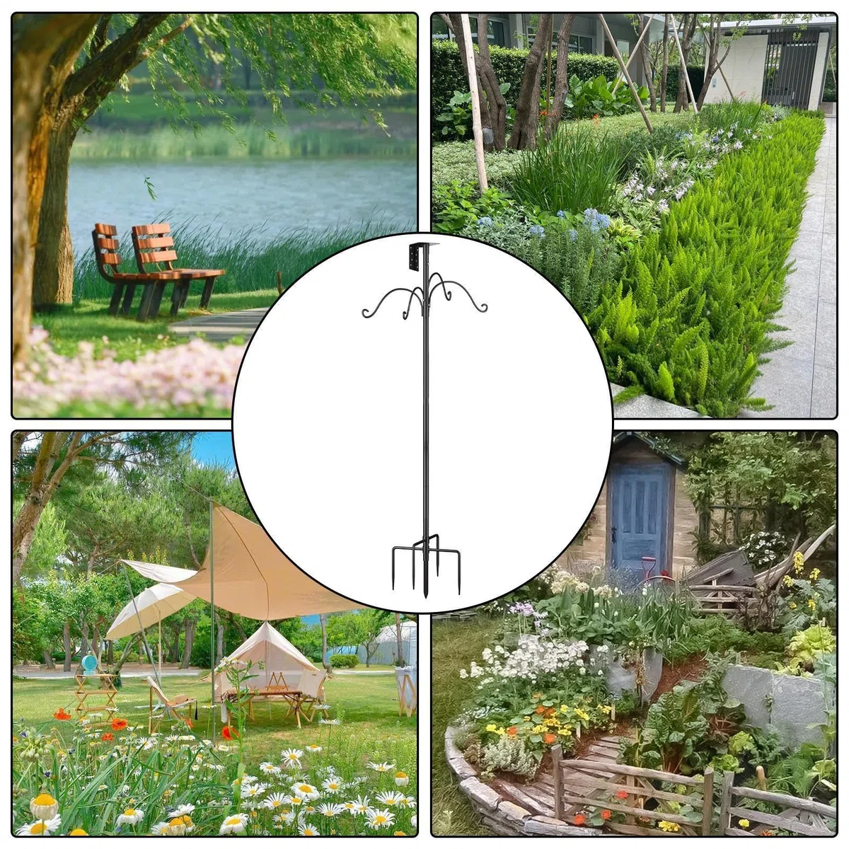 regolabile per casetta di casetta – Kit di montaggio da 76 pollici robusto supporto di nidificazione per colibrì | Ideale per esterni prato giardino pianta protezione dagli scoiattoli Stazione