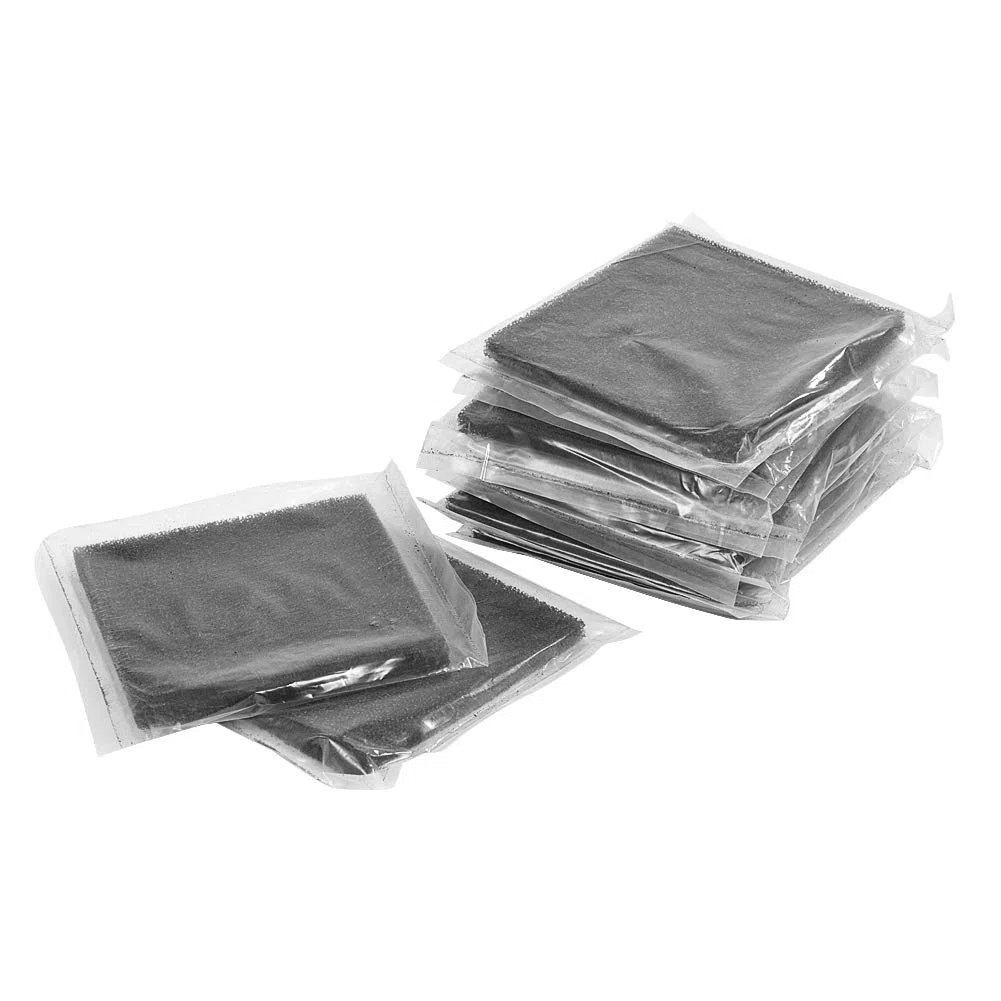 Nikou 10 Compost Bin Filtri, Filtri al Carbone Attivo Spugna al Carbone Attivo 13 cm X 13 cm per L'aspiratore di Fumi del assorbitore di Fumo di Saldatura (Nero)