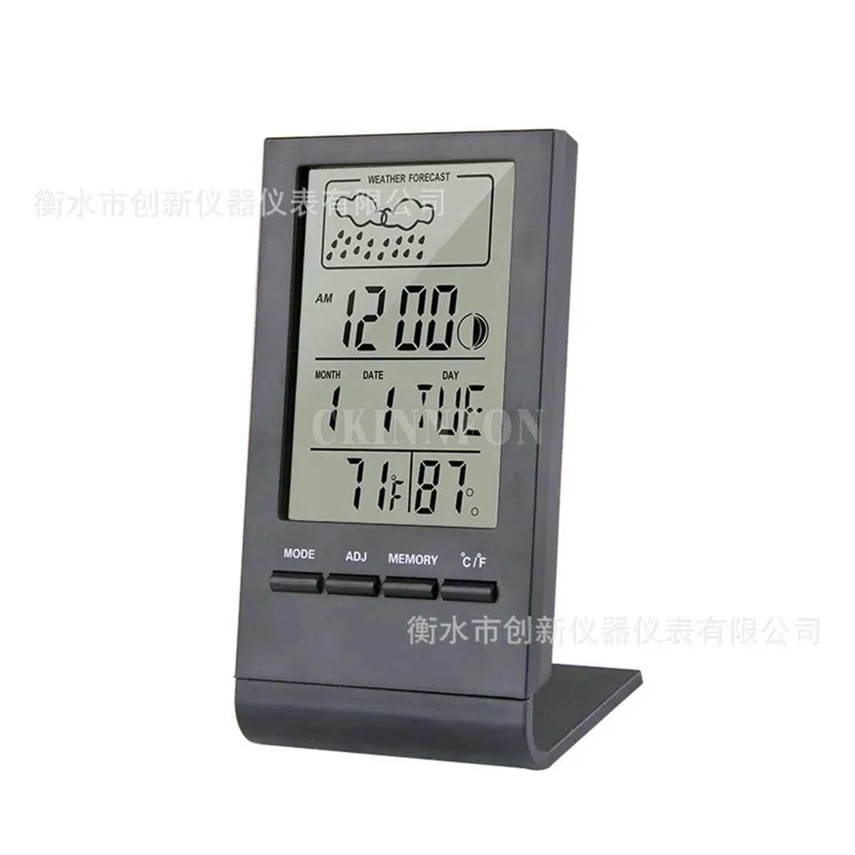 MRKU Termometro meteorologico, 10 Pezzi CX-220 Mini igrometro Digitale Misuratore di umidità della Temperatura Interna Orologio Stazione meteorologica Previsioni Valore Massimo Minimo