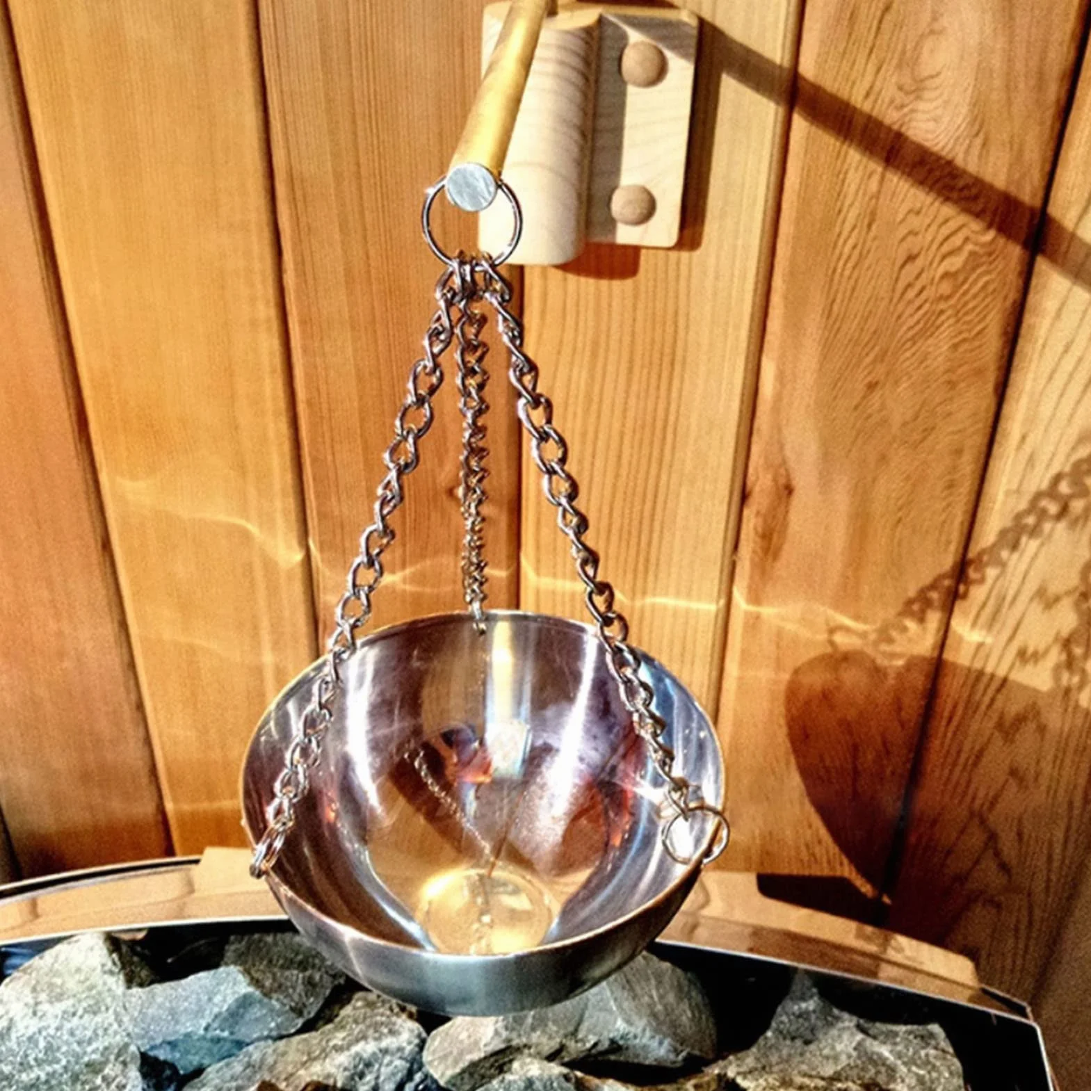Jenngaoo Ciotola per Sauna, Coppa Olio per Aromaterapia per Sauna, 120ml Aroma Tazza di Olio Essenziale in Acciaio Inossidabile Accessori per Sauna e Spa