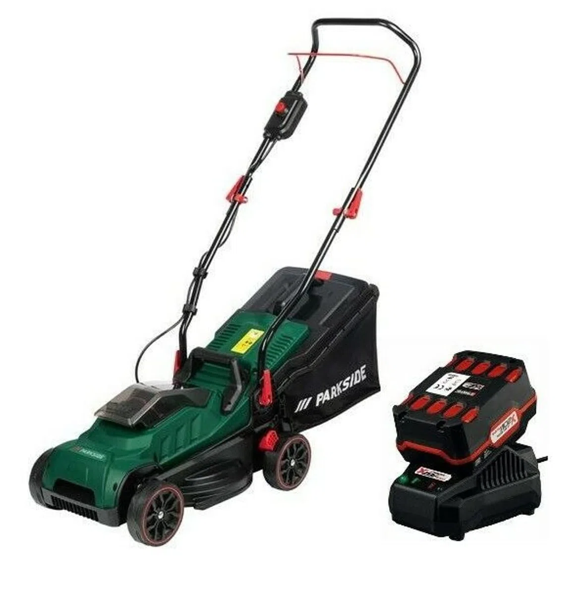 Parkside - Tosaerba a batteria PRMA 20-Li, con batteria da 4 Ah e caricatore