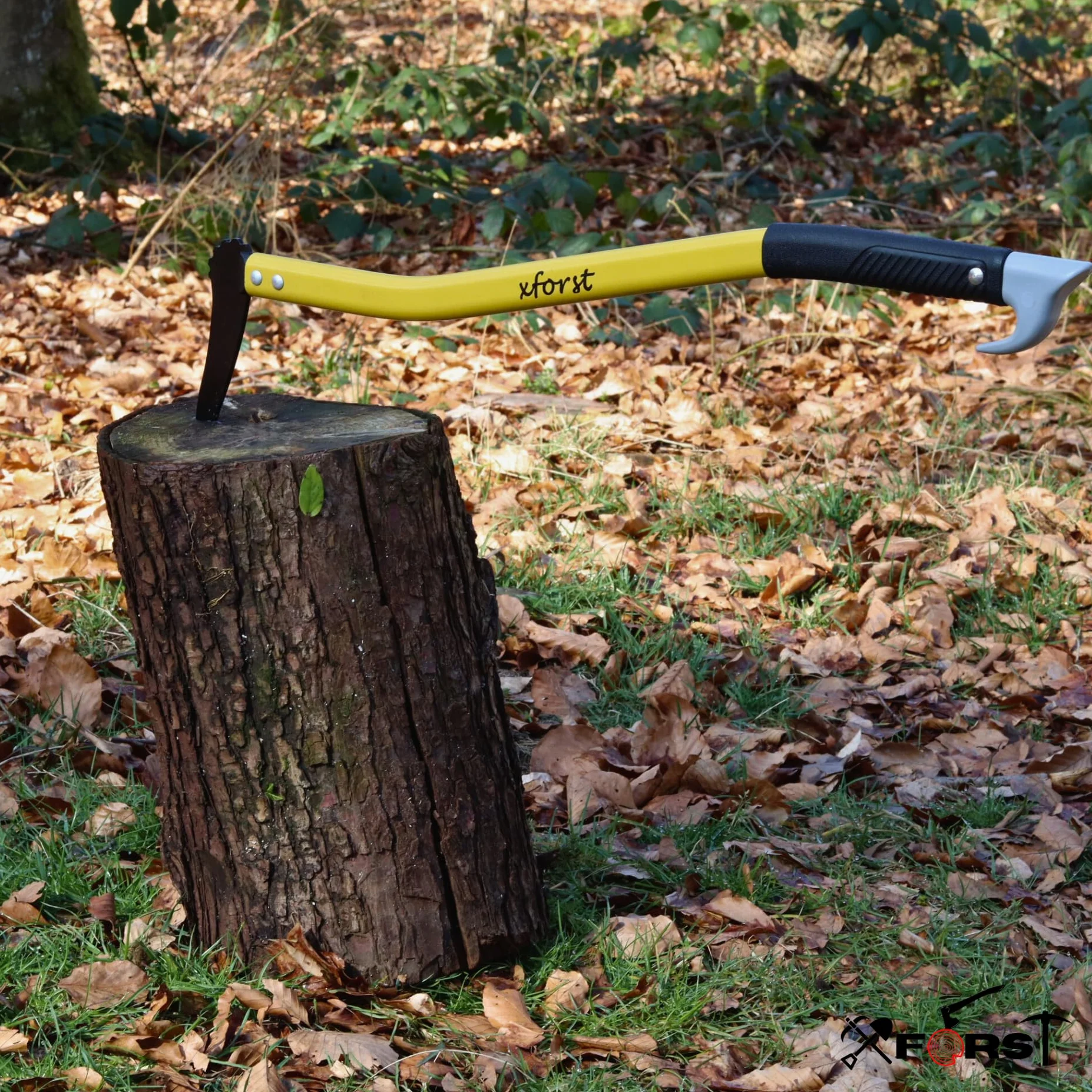 Xforst Zappino Tiratronchi 75 cm con Manico in Alluminio Rinforzato in Fibra di Vetro – Giratronchi Forestale Leggero 0,57 kg, Testa Acciaio al Carbonio, Sappie a Mano Professionale X-PAL75x