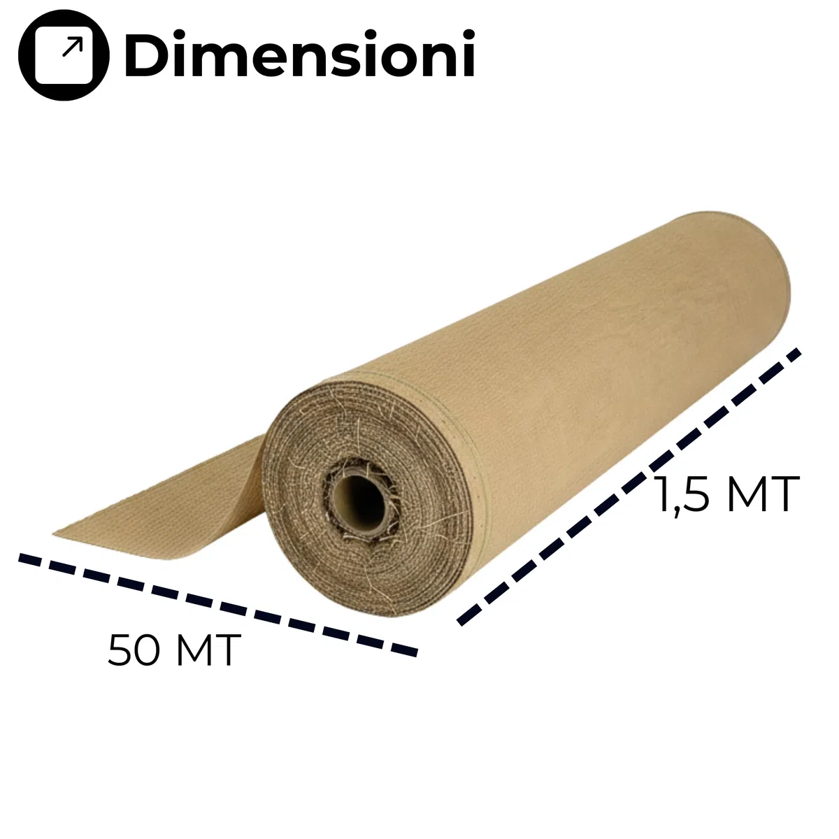 Rete Ombreggiante in Rotolo Varie Dimensioni Telo Rete Frangivista Ecrù 80gr/mq Schermatura 90% in Piattina HDPE con Cimosa e Asole Ideale per Parcheggi,Campeggi,Terrazze,Serre (1,5x50 MT)