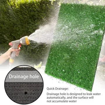 80X130CM Lettiera per cani per la casa e la toilette per cani, il balcone, l'addestramento, il prato di ricambio con erba artificiale per esterni, ideale per appartamenti e balconi