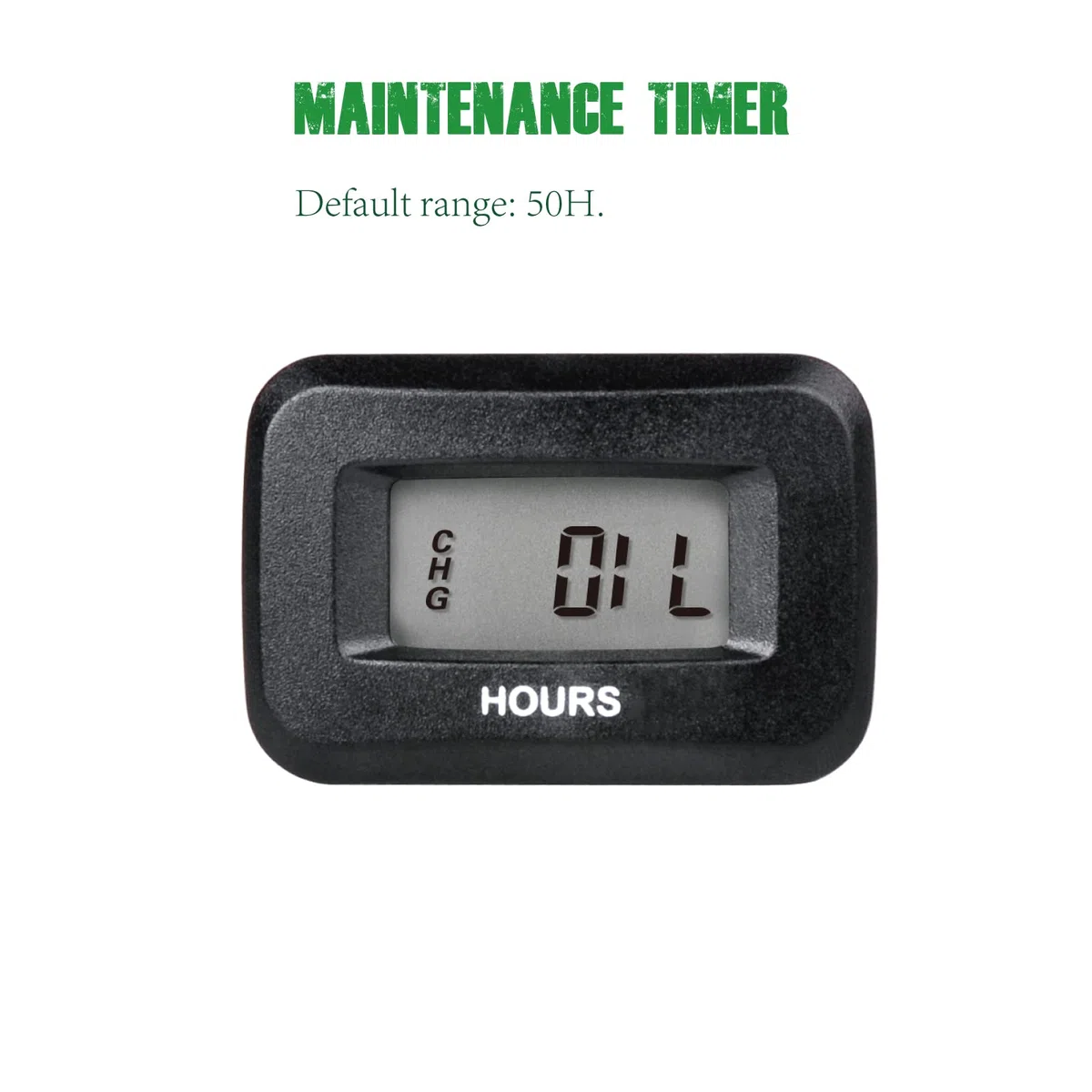 Yooreal Indicatore del contaore di manutenzione digitale OEM, Volt CC 5 V-60 V, funziona su vari trattori ZTR/tosaerba a scoppio spazzaneve trattorino idropulitrice