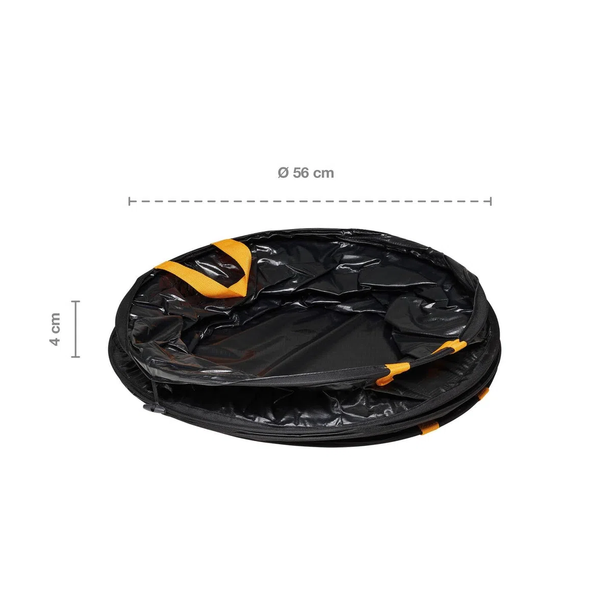 Fiskars Sacco da giardino PopUp con maniglie, Capacità: 172 litri, Nero/Arancione, Solid, 1015647