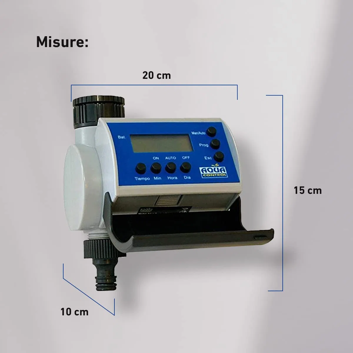 Aqua Control C4100 Programmatore d'Irrigazione per Giardino con display LCD fino a 8 Avviamenti al giorno