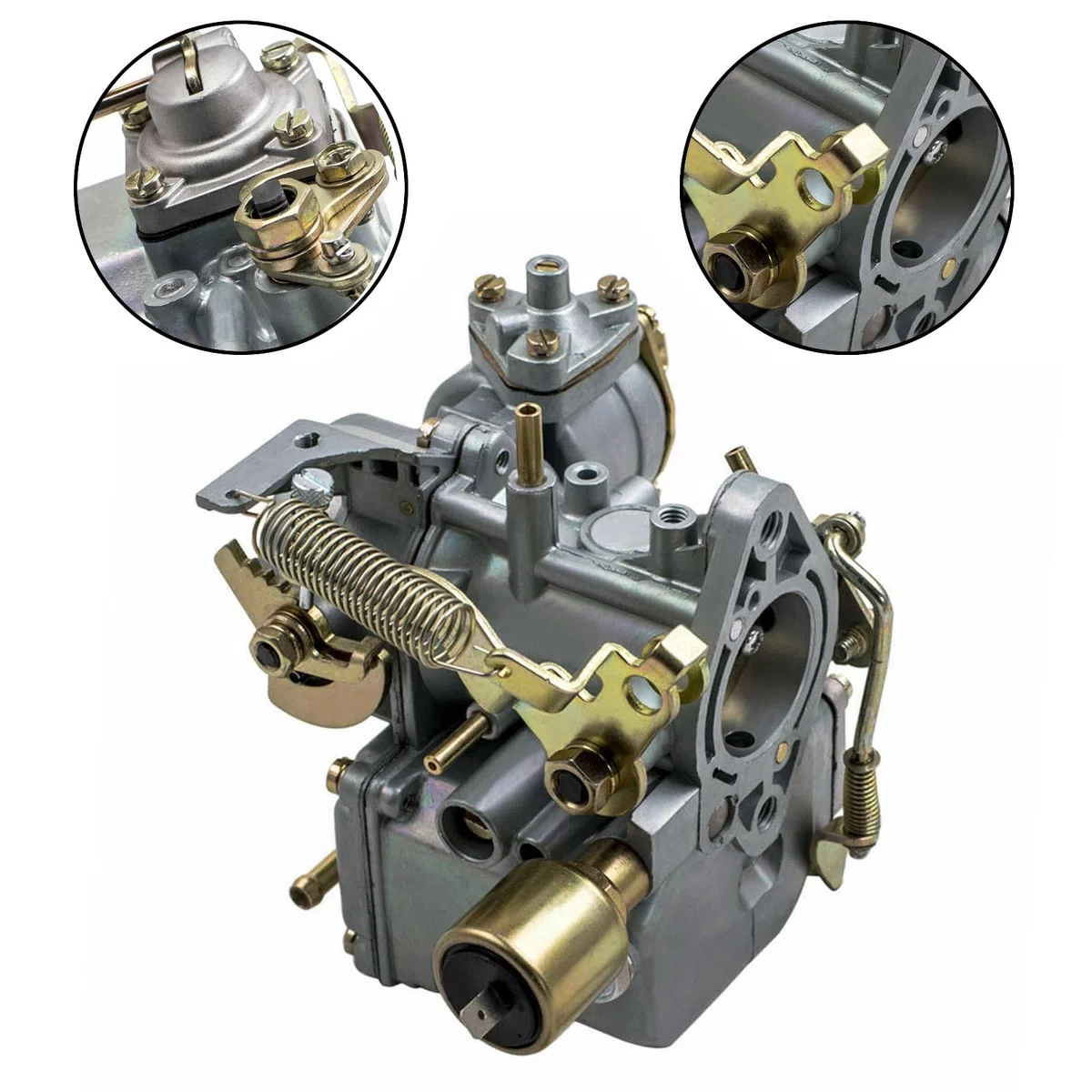 Carburatore elettrico 113129031K Carburatore Choke compatibile con VW Beetles 1971-1979 Dual Port 1600cc 12V Carburatore di ricambio 34 Pict-3 98-1289-B