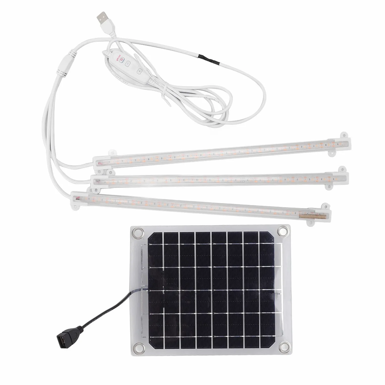 Luci Coltiva Le Piante Solari,plplaaoo Coltiva la Luce, Luci Coltiva Le Piante Solari Per Le Piante Da Esterno, Striscia Di Luce Coltiva Le Piante A Led, Luci Coltiva Le Piante Da Interno(30W)