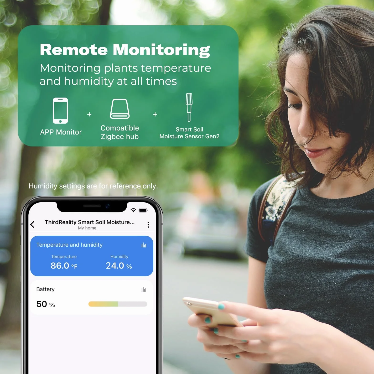 THIRDREALITY Sensore di umidità intelligente del suolo Gen2, confezione da 3, hub Zigbee necessario, stabilità del segnale migliorata, monitoraggio capacitivo dell'umidità, giardinaggio, compatibile