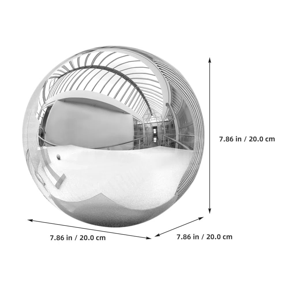 NOLITOY Palla Design Inossidabile Riflettente e da in Acciaio Giardino Specchio Argento Semplice, Sfera Polished per Decorazione Esterni Uso Professionale