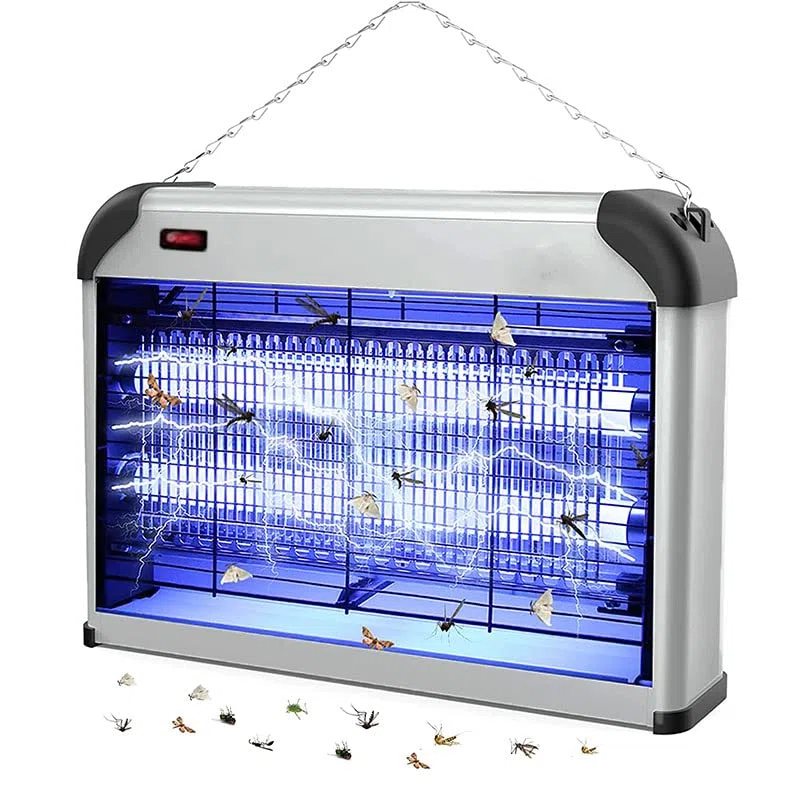 Palucart Zanzariera Elettrica Johnson Z 10 Lampada Anti-Zanzara a LED con 2 Lampade UV elimina Insetti Volanti Elettrico, zanzariera per Interno Copertura di 40 mq a 20w in 2 lampade da 10w