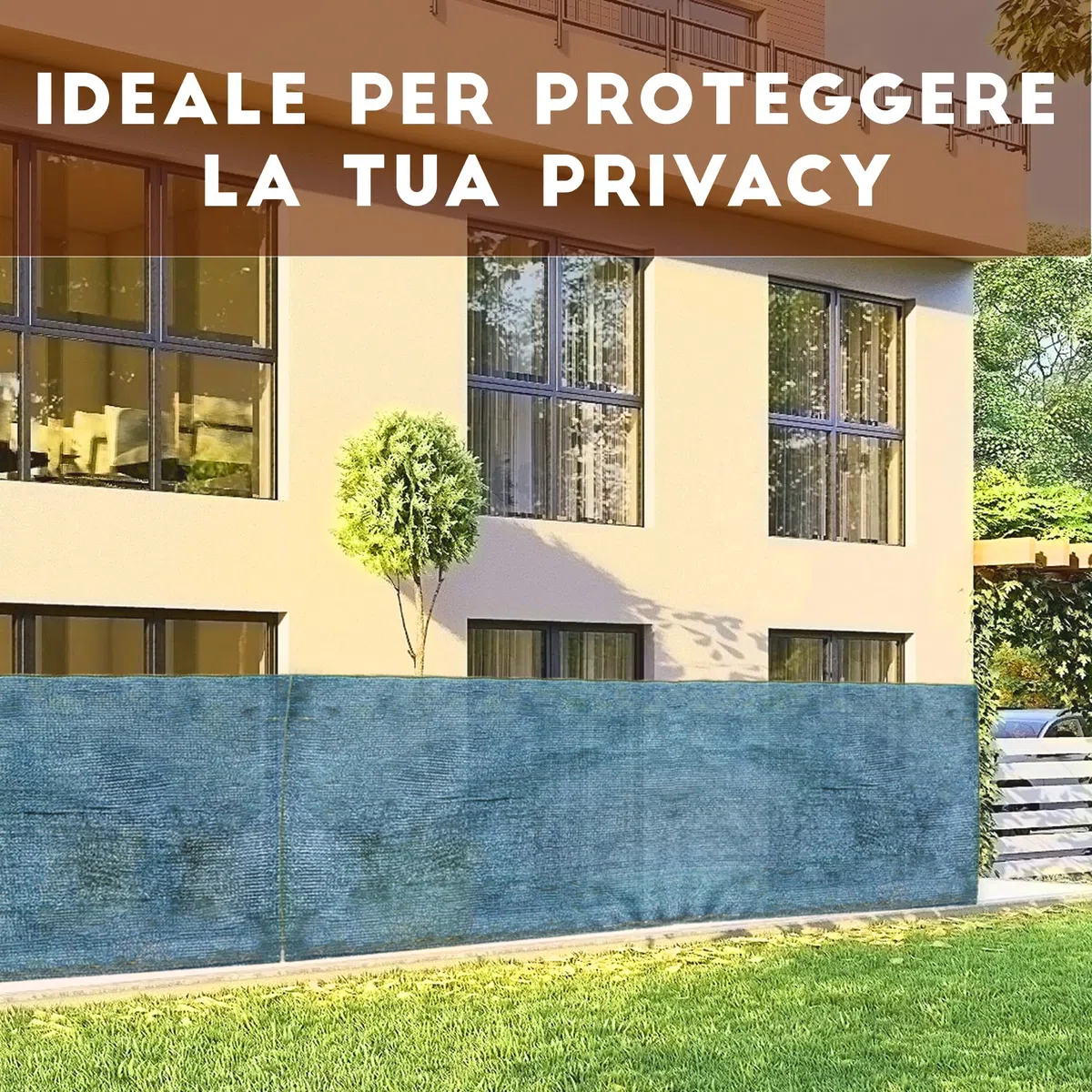 ESTO Rete Ombreggiante varie Altezza 1 MT 2 MT 3 MT 4 MT 5 MT 6 MT 8 MT, Telo Ombreggiante per Recinzione Privacy, Balconi e Terrazzi, Telone Frangivista e Frangisole 10 METRI/1,5 MT