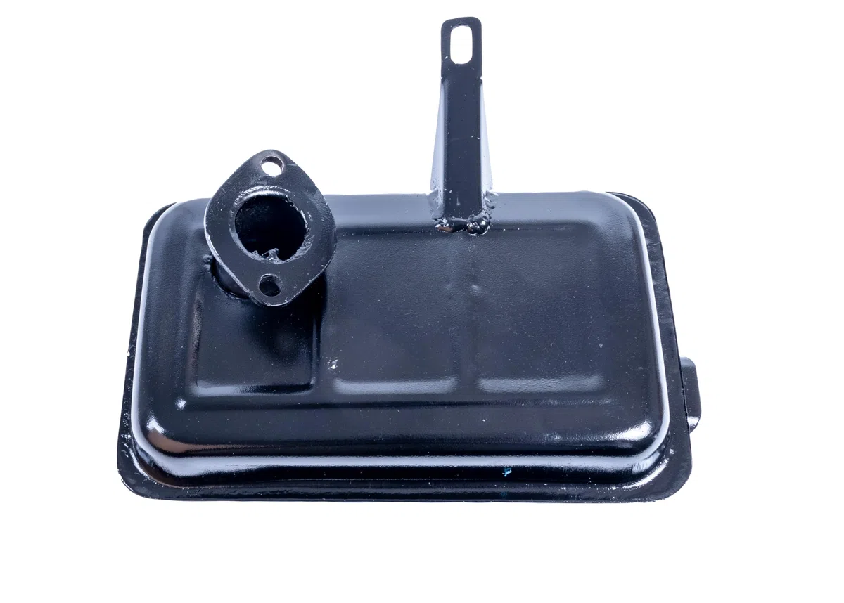 Ama Marmitta per Motozappa Benassi BL75 – compatibile con i Motori Minarelli 190, Flangia a 2 Fori Interasse 53 mm, Diametro Tubo 30 mm, Made in Italy