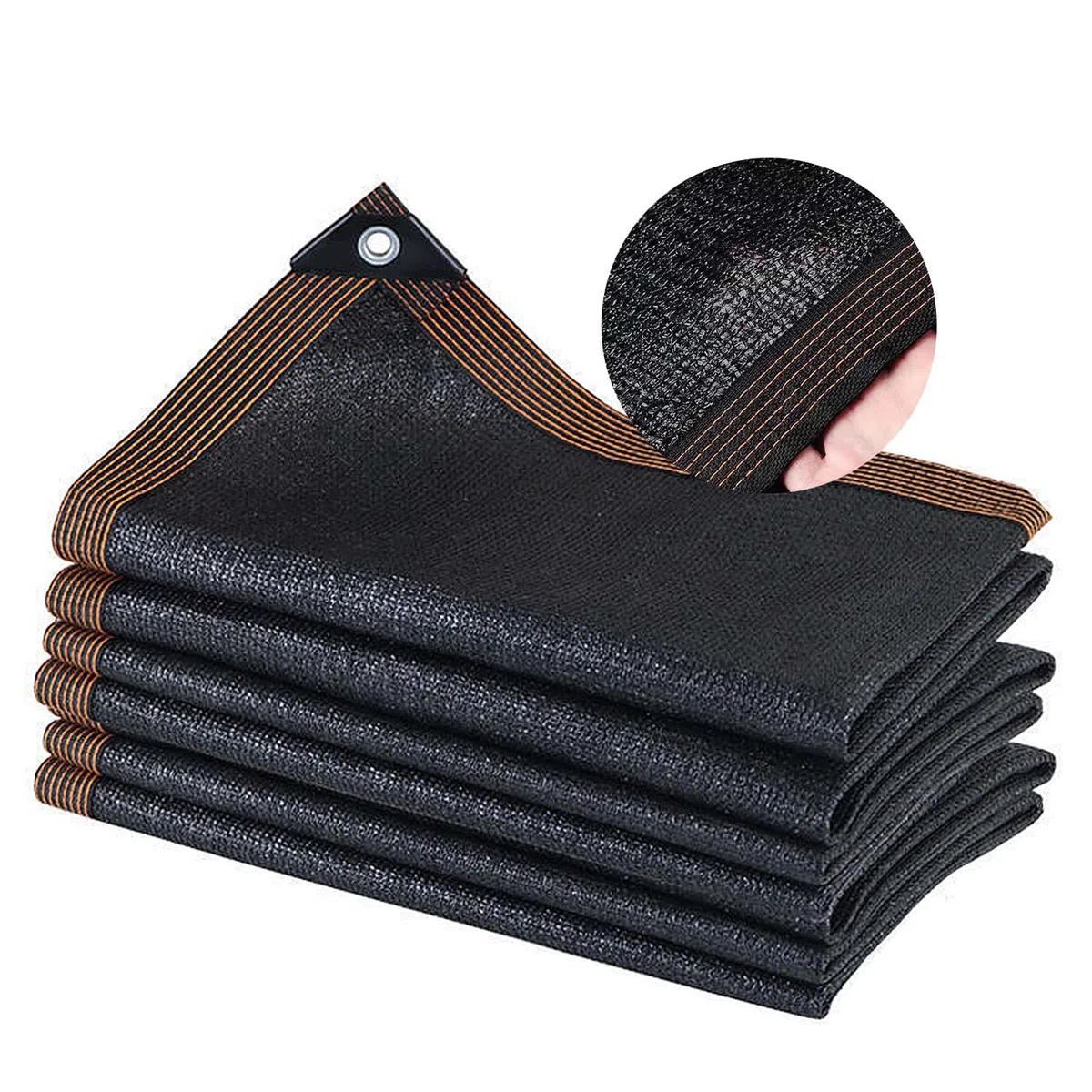 Telo Ombreggiante Occhiellato, 3x3M Ombreggiante con Occhielli, 80% Anti UV, Resistenza Allo Strappo rete Frangivento, Rete Ombreggiante con Occhielli per piante Serre Carport Piscine Cortili