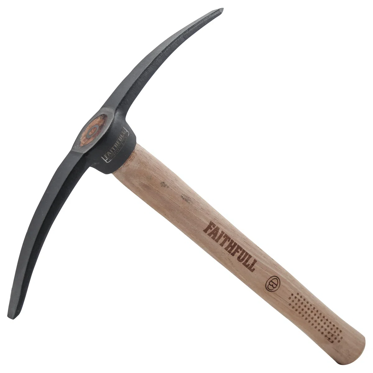 Piccone per malta Faithfull – Scalpello e punta – Attrezzo per muratori con manico in hickory certificato FSC per rastrellare malta, levigare mattoni e scavare argilla – 300 mm (12 pollici)