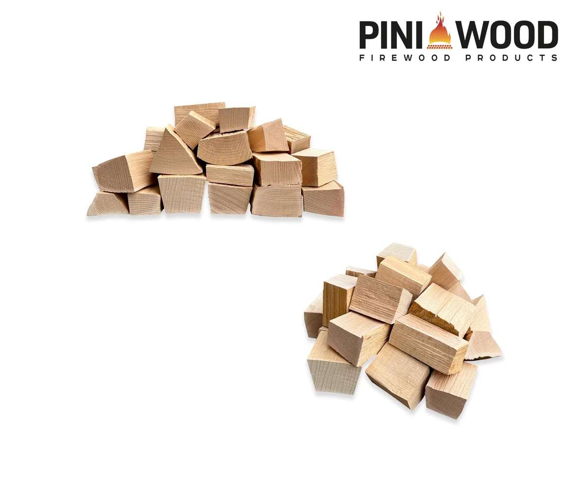 PINI Wood Chunks in legno di faggio senza corteccia 7 kg