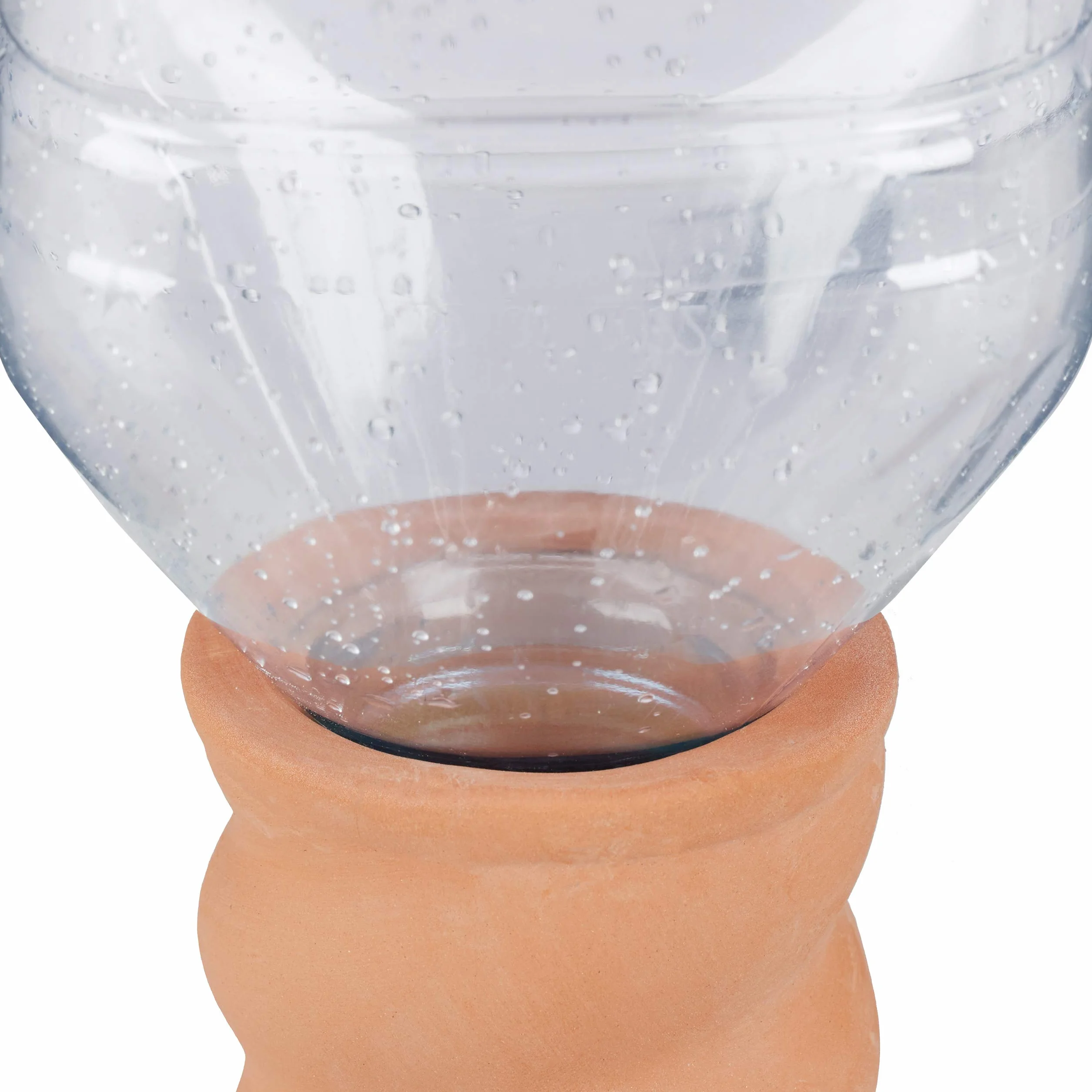 Relaxdays Coni di Argilla Piante, per Bottiglie da 1,5 l, Aiuto per irrigazione, Altezza x profondità: 11,5 x 4,5 cm, Terracotta, 100% Ceramica, Marrone, 24 Pezzi