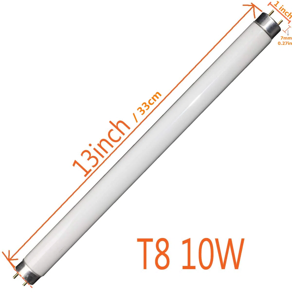 2-Pack 10W Fly Killer Lampadine di Ricambio BL T8 UV Lampadina Tubi per 20W Elettrico Insetto Killer/Fly Zapper/Bug zapper/Zanzariera Killer
