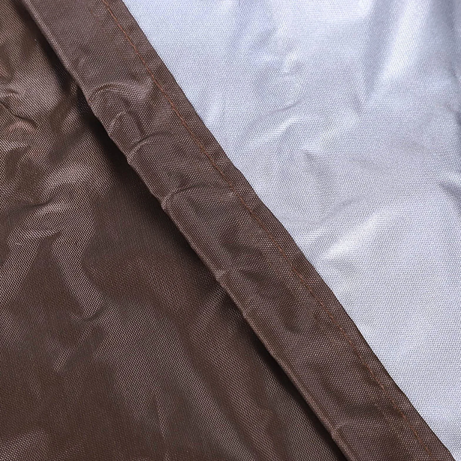 Rengue Copertura per Poltrona Lounge da Esterno 190, in taffetà di Poliestere Rivestito in Argento, Copertura per Mobili da Giardino, 208 X 76 X 41 Cm, Protezione Dalle Intemperie con Coulisse per