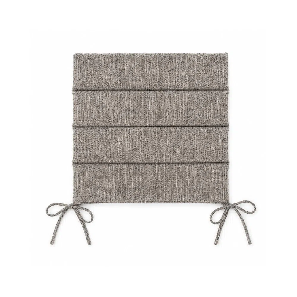 Set 4 Cuscini Seduta Brezza Bianco 45x45 cm con Lacci per Poltrone da Esterno, Lavabili e in Tessuto Idrorepellente