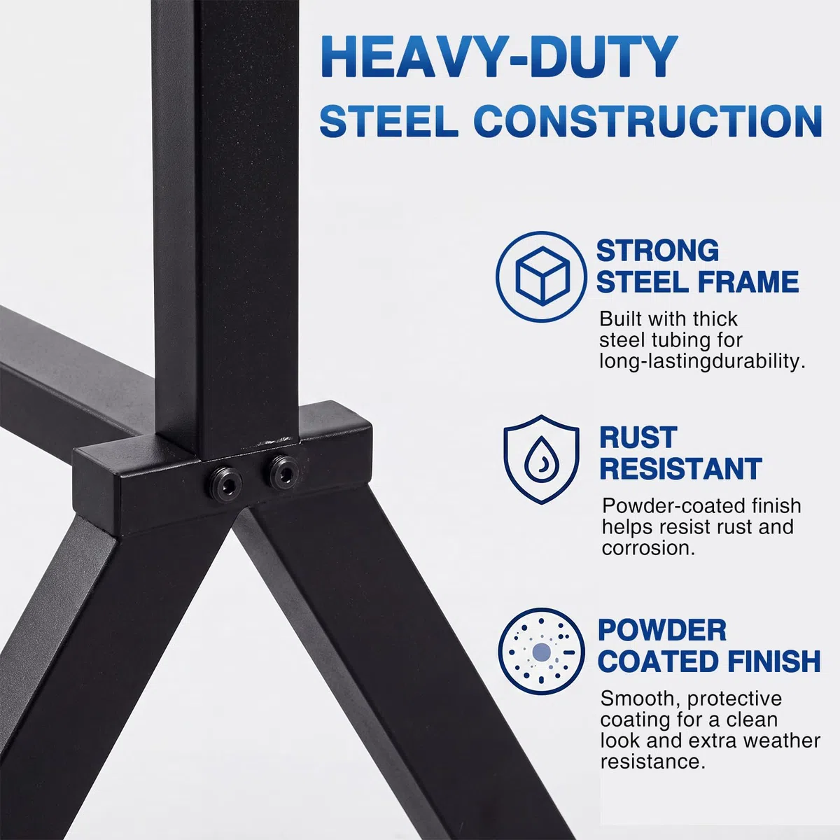 LEIFIDE Confezione da 2 supporti galleggianti per piscina con ruote in acciaio, organizer per galleggianti, zattere, noodle, giubbotti di salvataggio, palline da spiaggia (rack in acciaio, nero