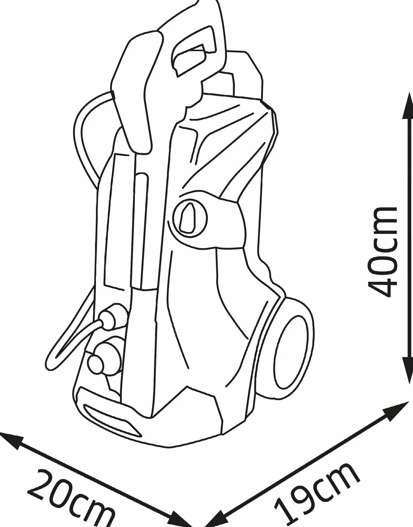 Smoby- Karcher idropulitrice, 7600360902, +3 Anni, collegabile al Tubo dell'Acqua, con Ruote e Maniglia, 2 getti Diversi