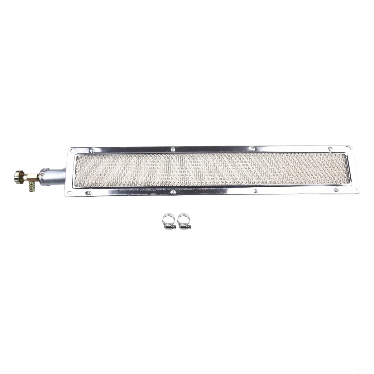 Barbecue a gas con bruciatore in ceramica a infrarossi per un calore uniforme, adatto per catering, cucina all'aperto, trasformazione alimentare e uso agricolo (53 x 9,5 cm)
