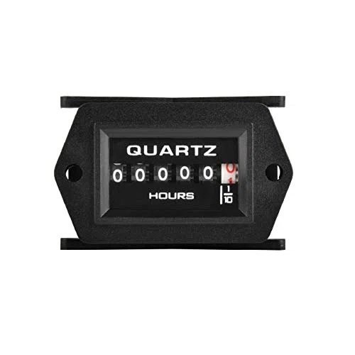 Contaore al quarzo, AC/DC da 8 V a 80 V, Ore totali accumulate per la manutenzione, Memorizzazione dati per trattorino tosaerba Compressore d'aria per camper. (AC/DC 8V-80V)