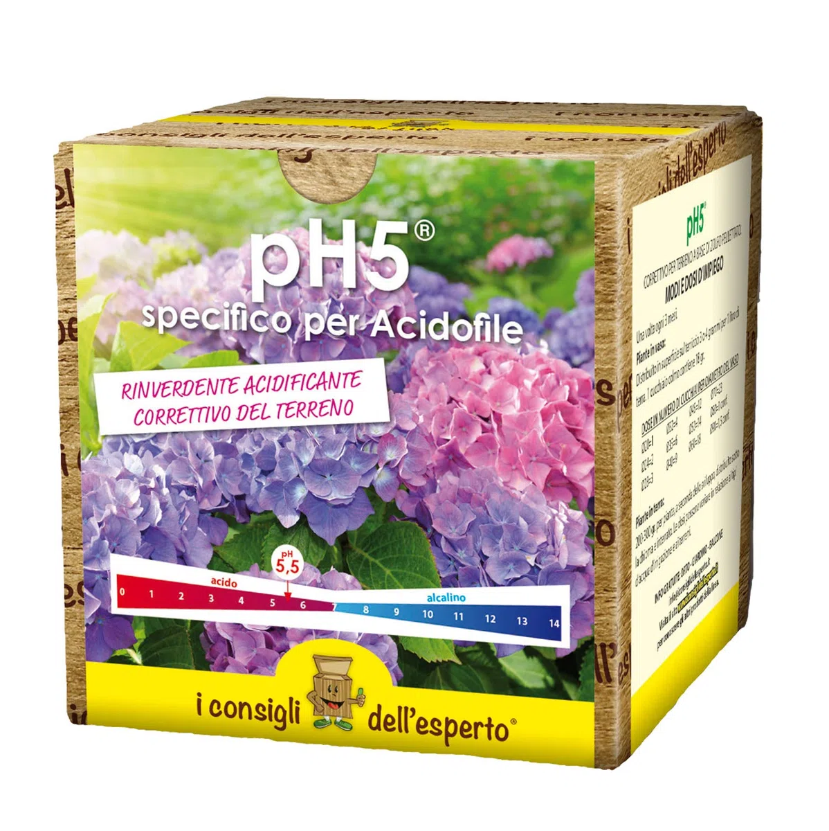 I Consigli dell'Esperto - PH5 Correttivo Terreno a Base di Zolfo 50% Rinverdente - Migliora Nutrienti e Struttura del Suolo - Effetto Rinverdente Durevole - per Giardini Orti e Acidofile - 0.7 kg