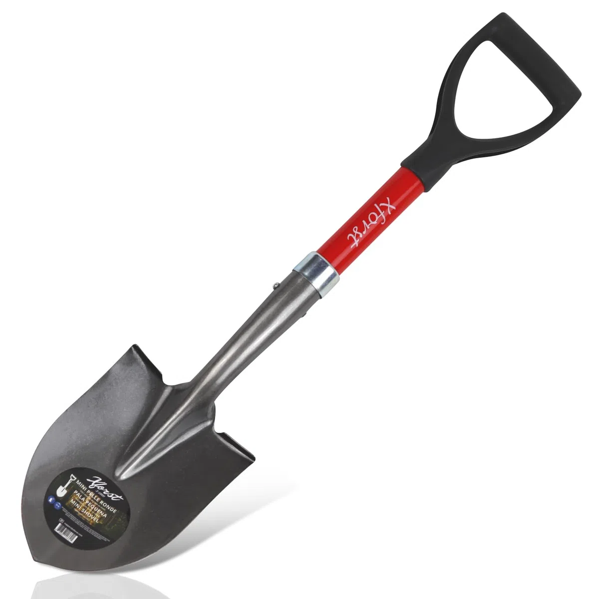 Xforst X-S800 pala vanga robusta e molto leggera, ideale per giardinaggio e prospezione.