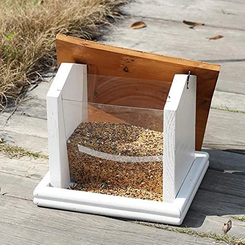 Mangiatoia per uccelli selvatici, decorazione da giardino per esterni, piccola casa per riposare uccelli, ideale per giardini e giardini