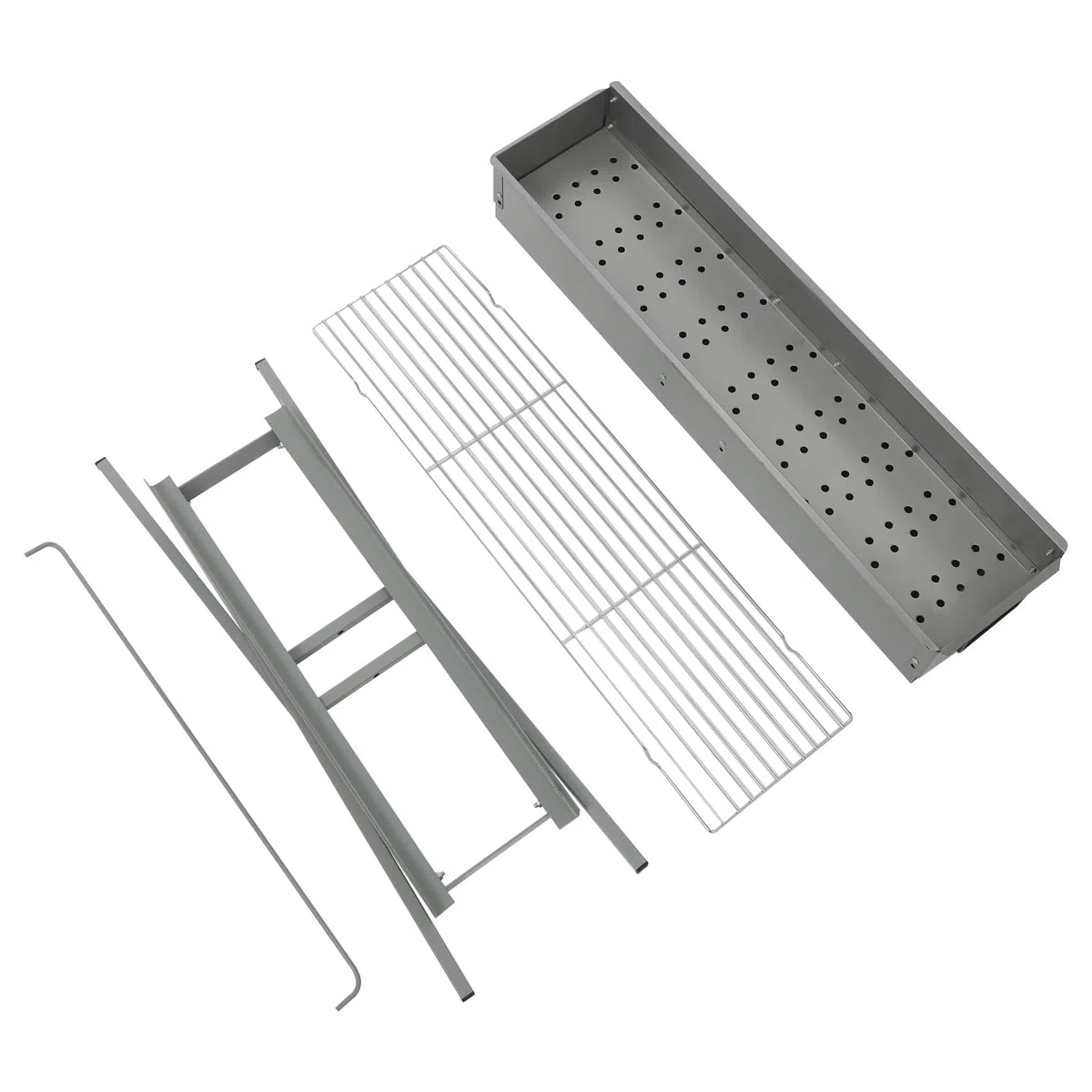 Barbecue a carbonella, da campeggio, a carbone, 80 x 18 x 80 cm, portatile, pieghevole, per esterni, terrazza, campeggio, barbecue
