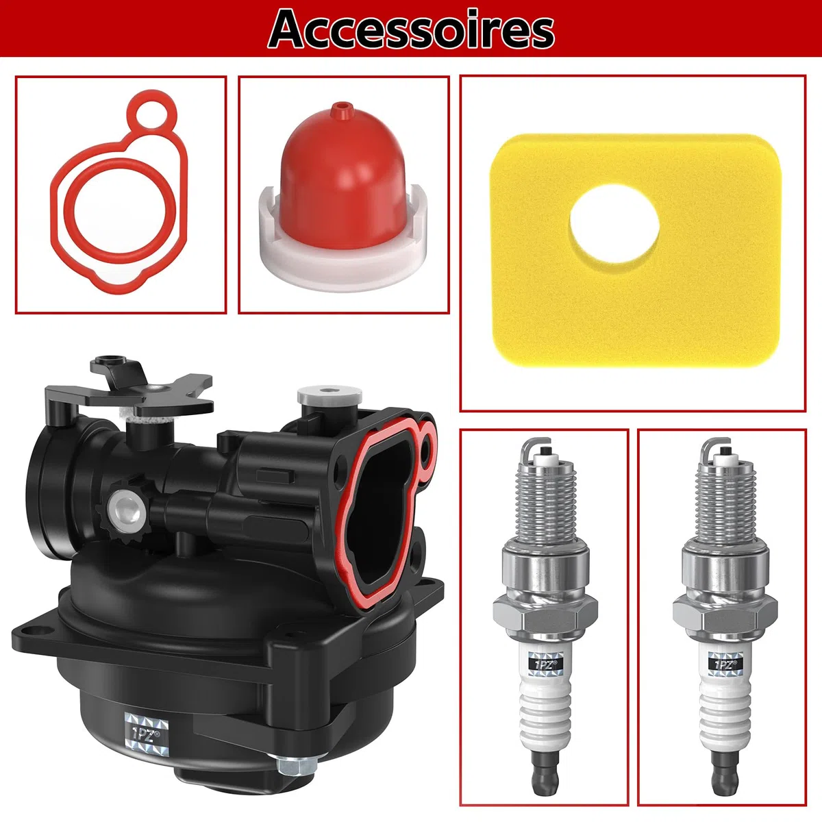 1PZ F6C-C56 Carburatore 595656 591979 Sostituzione per Briggs & Stratton 300E 450E OVH 591979 595656 590556 799583 591160 593261 59111111110 Carb de Motocarb Falciatrice Ricambi tappeto erboso
