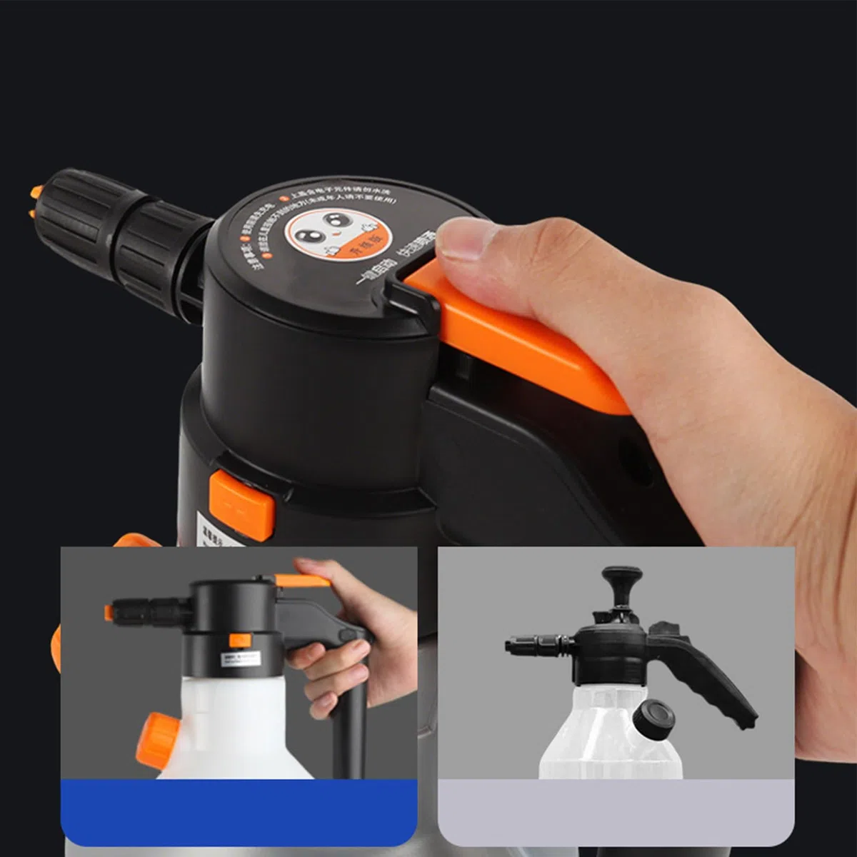 Spruzzatore Schiuma a Pompa 2L con Misurino per Lavaggio Auto | Spruzzatore Schiumogeno Elettrico a Batteria per Veicoli, Casa, Cucine, Esterni, Giardino, Patio, Cura e Dettaglio