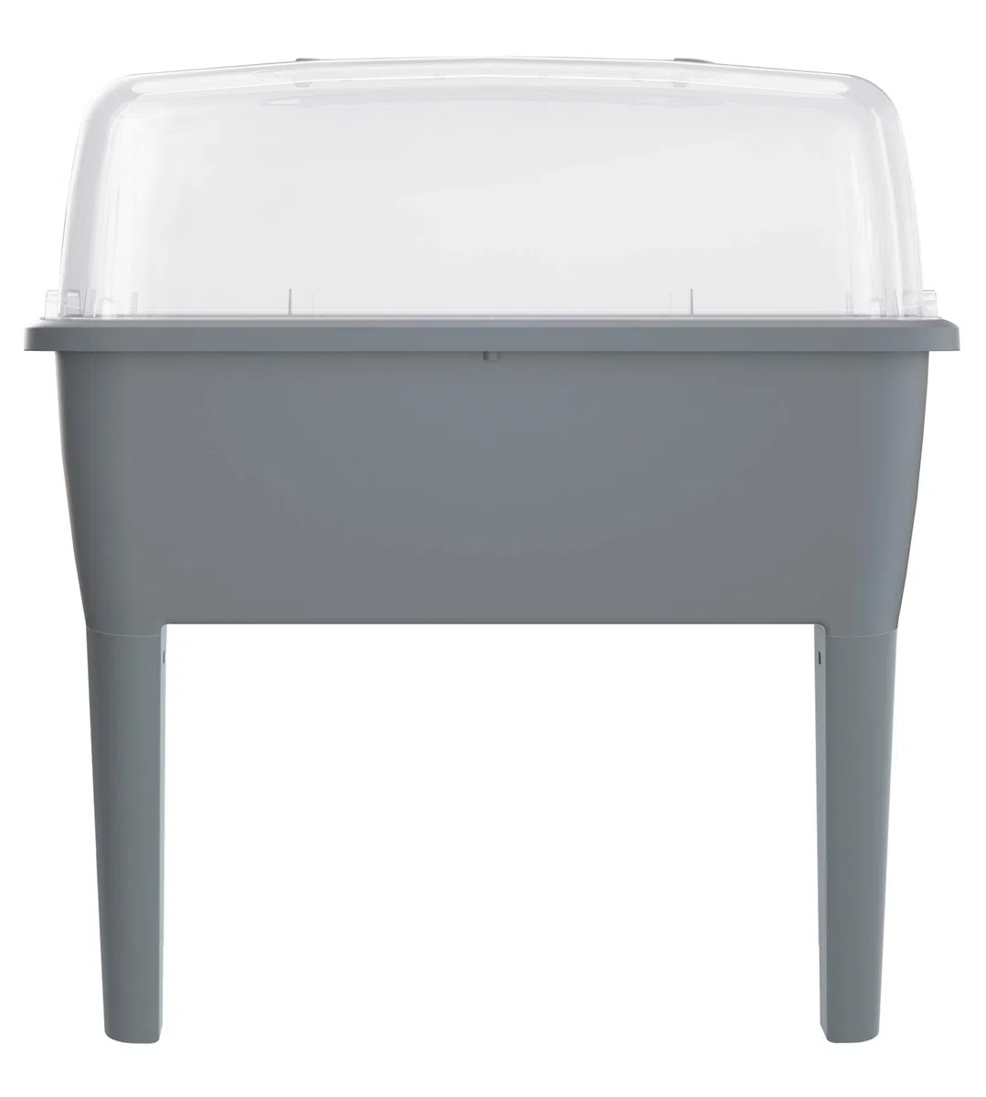 Orto urbano con serra 52 litri in polipropilene 77 x 38 x 82 cm colore grigio