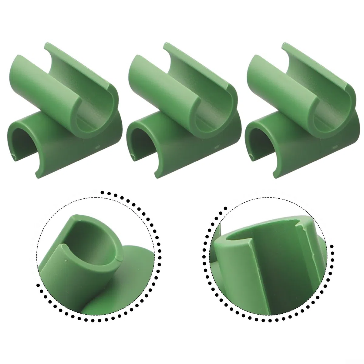 Clip di collegamento per traliccio per piante, 50 pezzi, in plastica, per giardino, serra, fiori (11 mm)