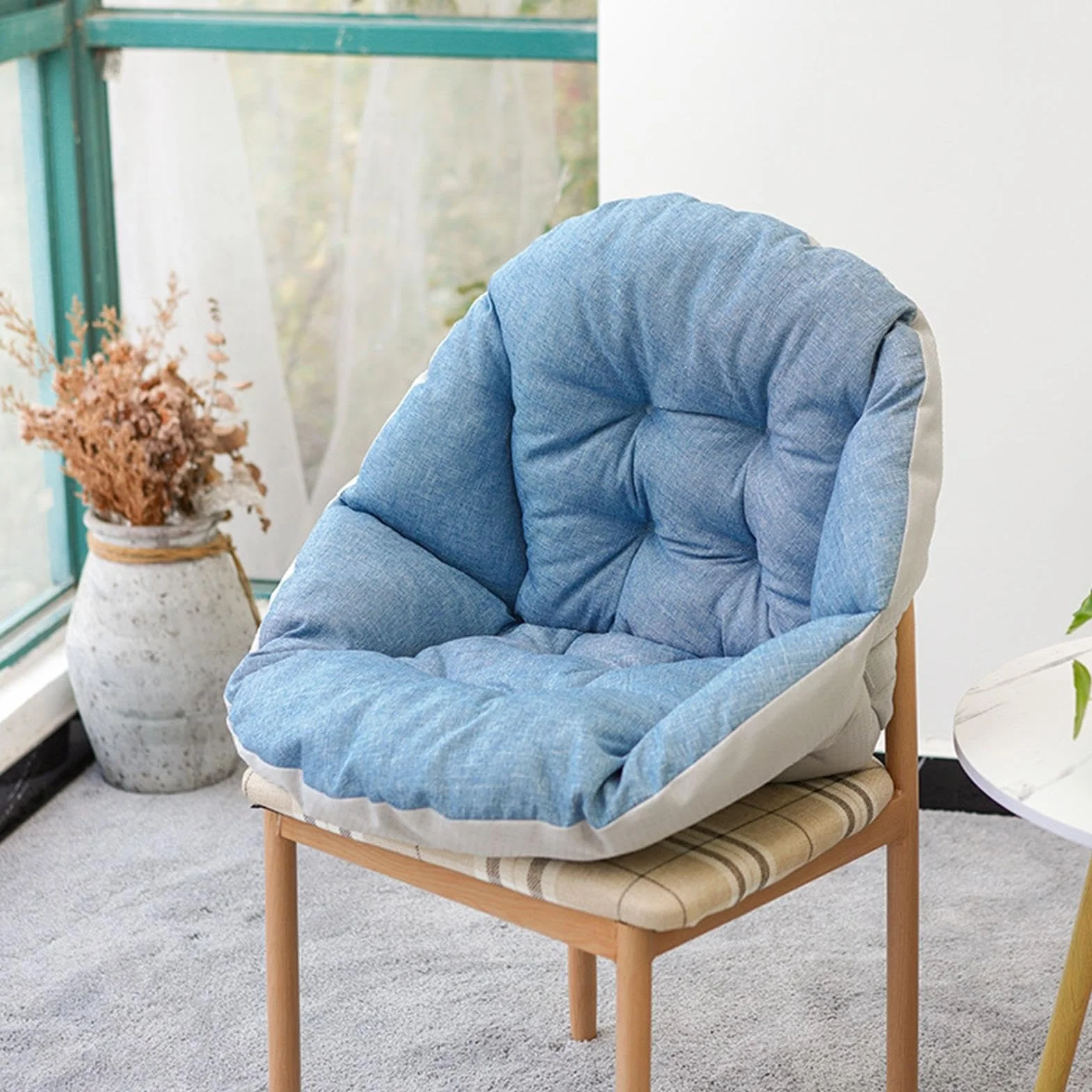 Sharplace Cuscino per Amaca Sospeso, Comodo con Cinghia, per Soggiorno E Giardino, Blu