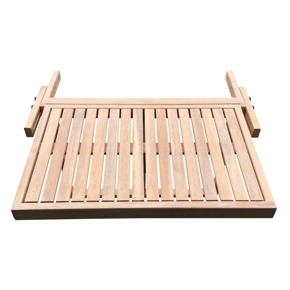 Happy Garden Tavolo da Balcone Pieghevole SUMBA in Acacia - Design Rettangolare, 2 posti a Sedere, Regolabile in Altezza, Resistente ai Raggi UV per Un Uso duraturo