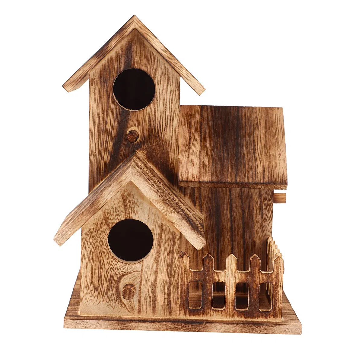 Casetta per uccelli in legno, casetta per uccelli da appendere, casetta per mangiatoia per uccelli, piccola cincia, decorazione per villa per uccelli, adatta per giardino, albero, foreste, balcone